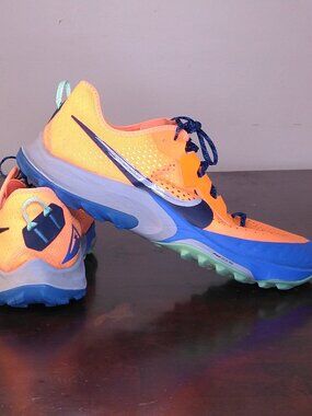 NIKE Air Zoom Terra Kiger 7 Trail Shoes SIZE 14 CW6062-800 REACT Multicolor RUN